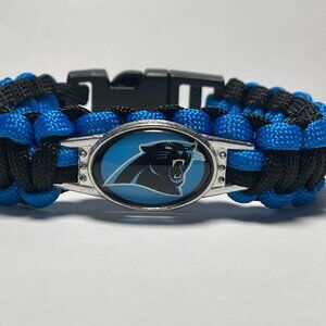Carolina Panthers NFL Braided Paracord Bracelet NEW